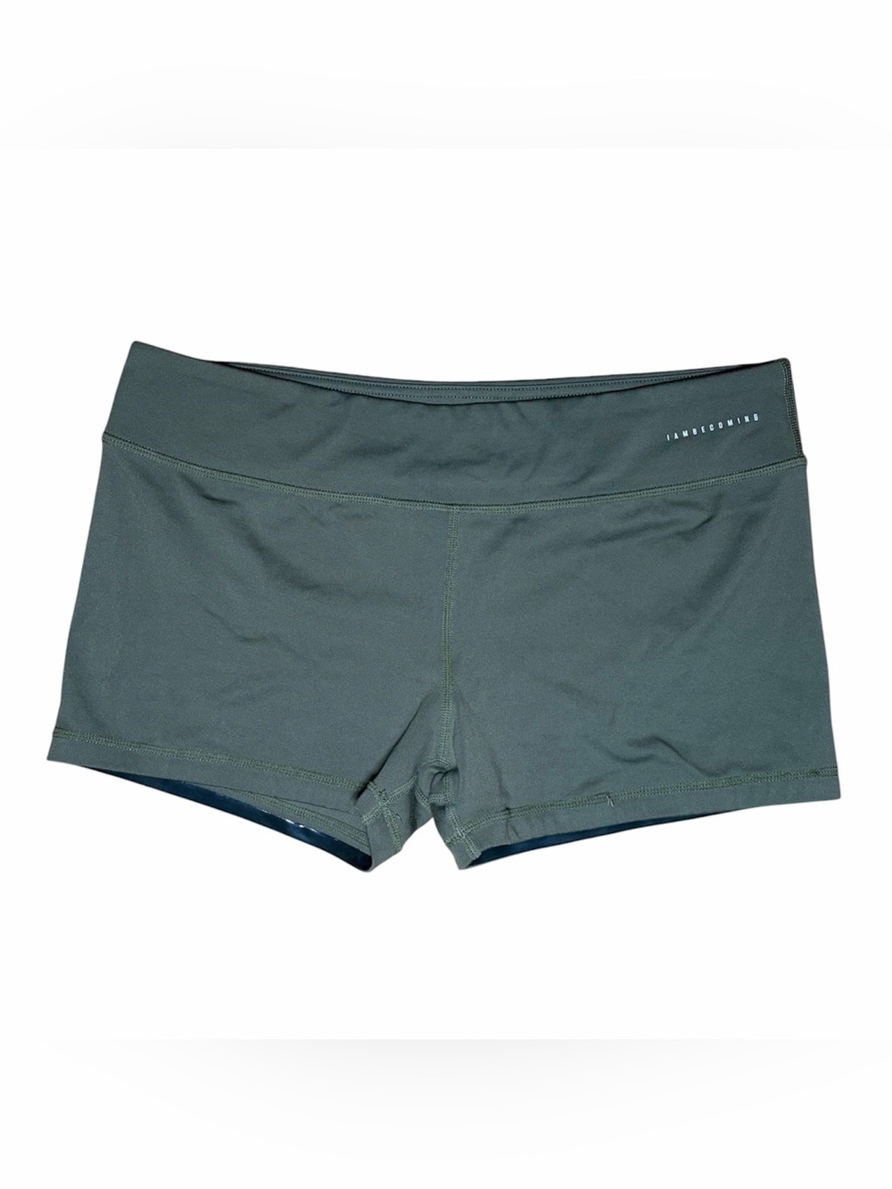 I AM BECOMING 3” Booty Shorts Olive Green XXL Gym Athleisure Running